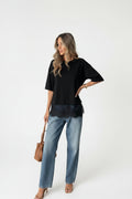 ECLIPSE BLACK LACE TOP