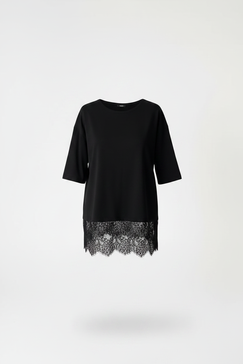 ECLIPSE BLACK LACE TOP