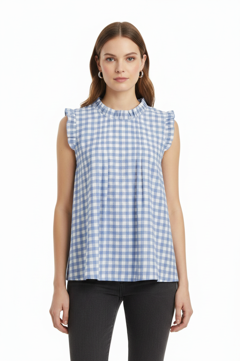 KENSINGTON BLUE STRIPE TOP